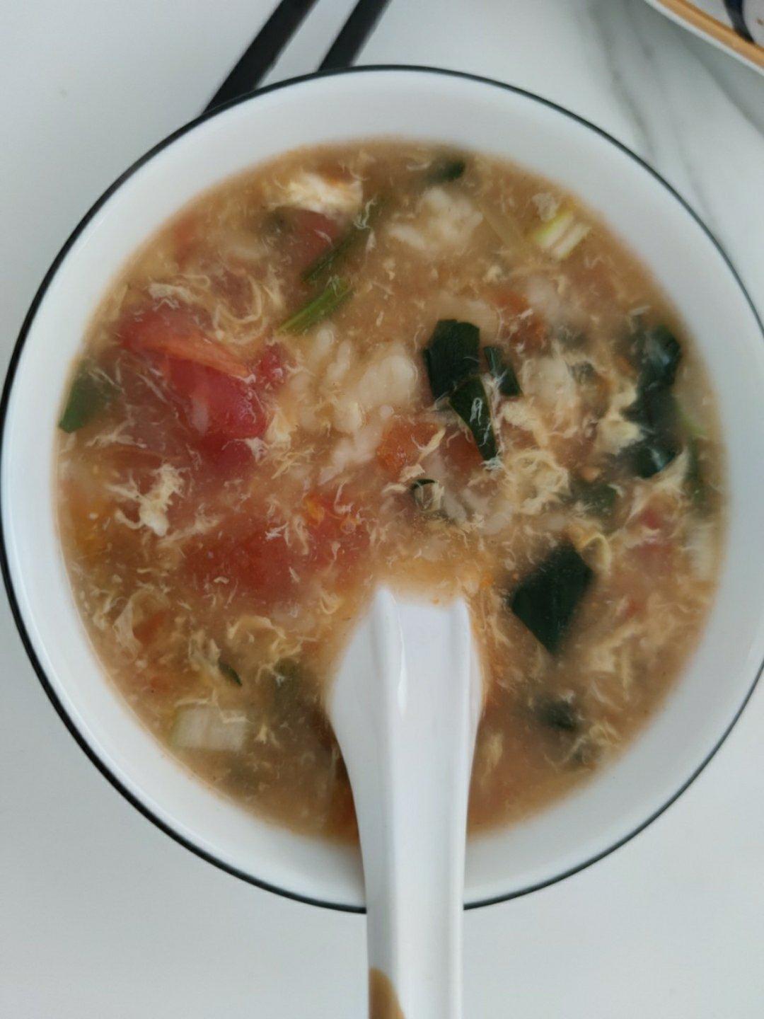 西红柿鸡蛋疙瘩汤