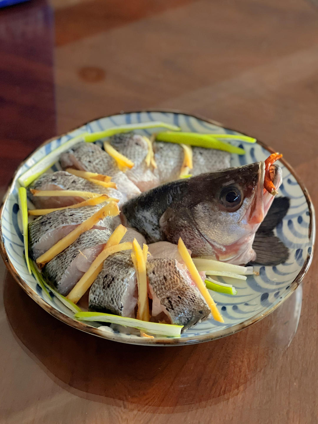 年夜饭系列之孔雀开屏清蒸鲈鱼