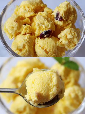 无冰渣！无蛋黄，比哈根达斯还好吃的芒果冰淇淋的做法 步骤3
