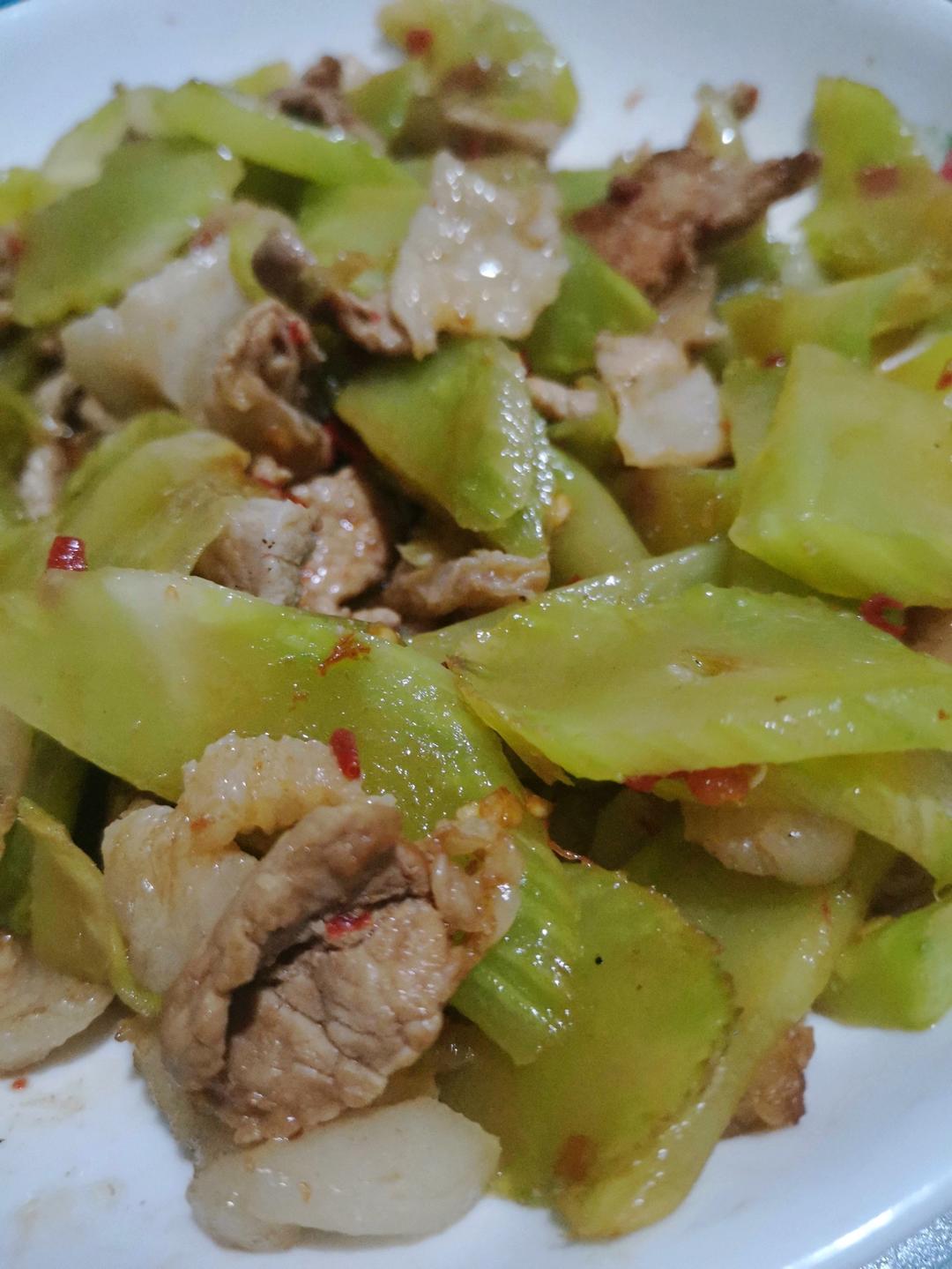 莴笋炒肉