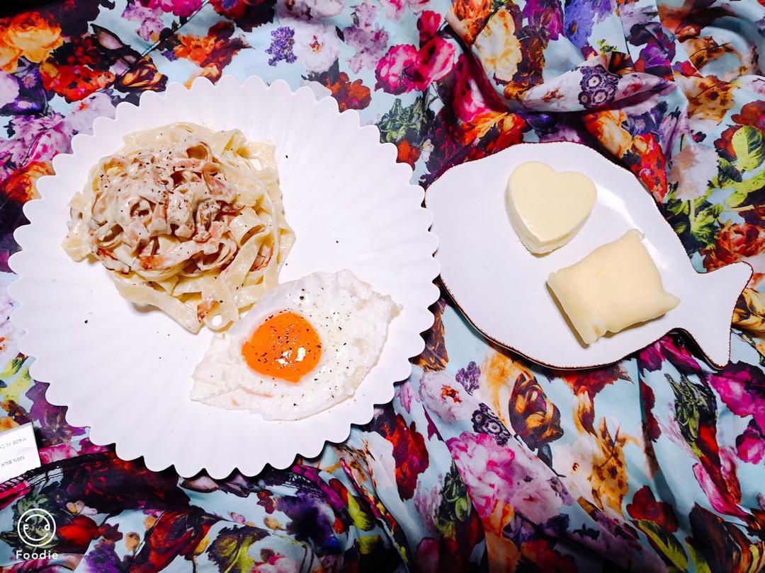 奶油培根意大利面（spaghetti）