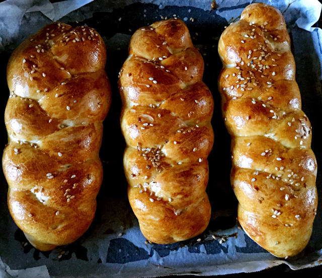 酸奶辫子面包（一次发酵）