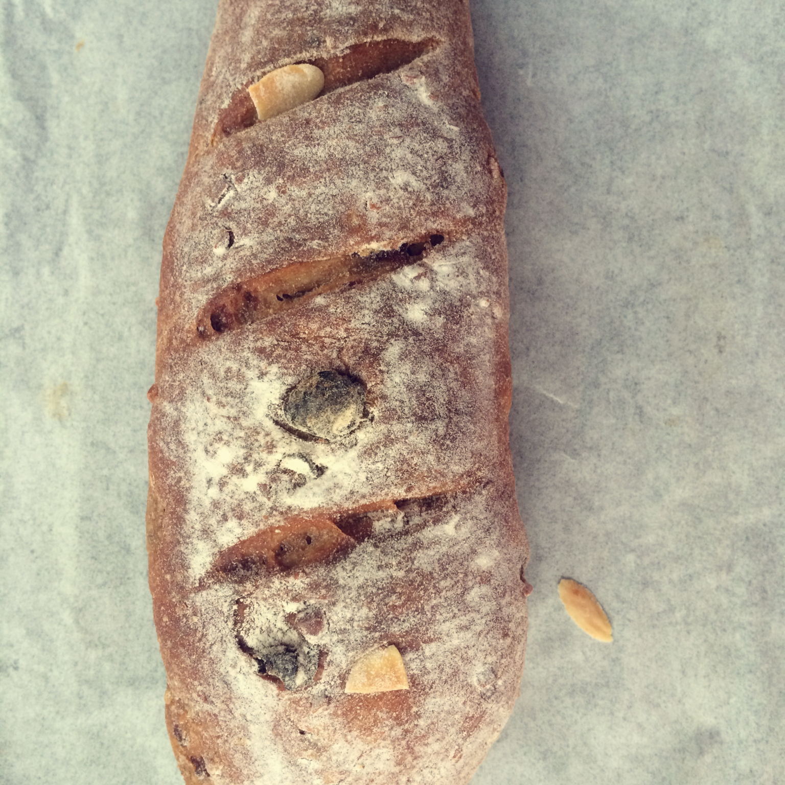 全麦核桃包～软欧包