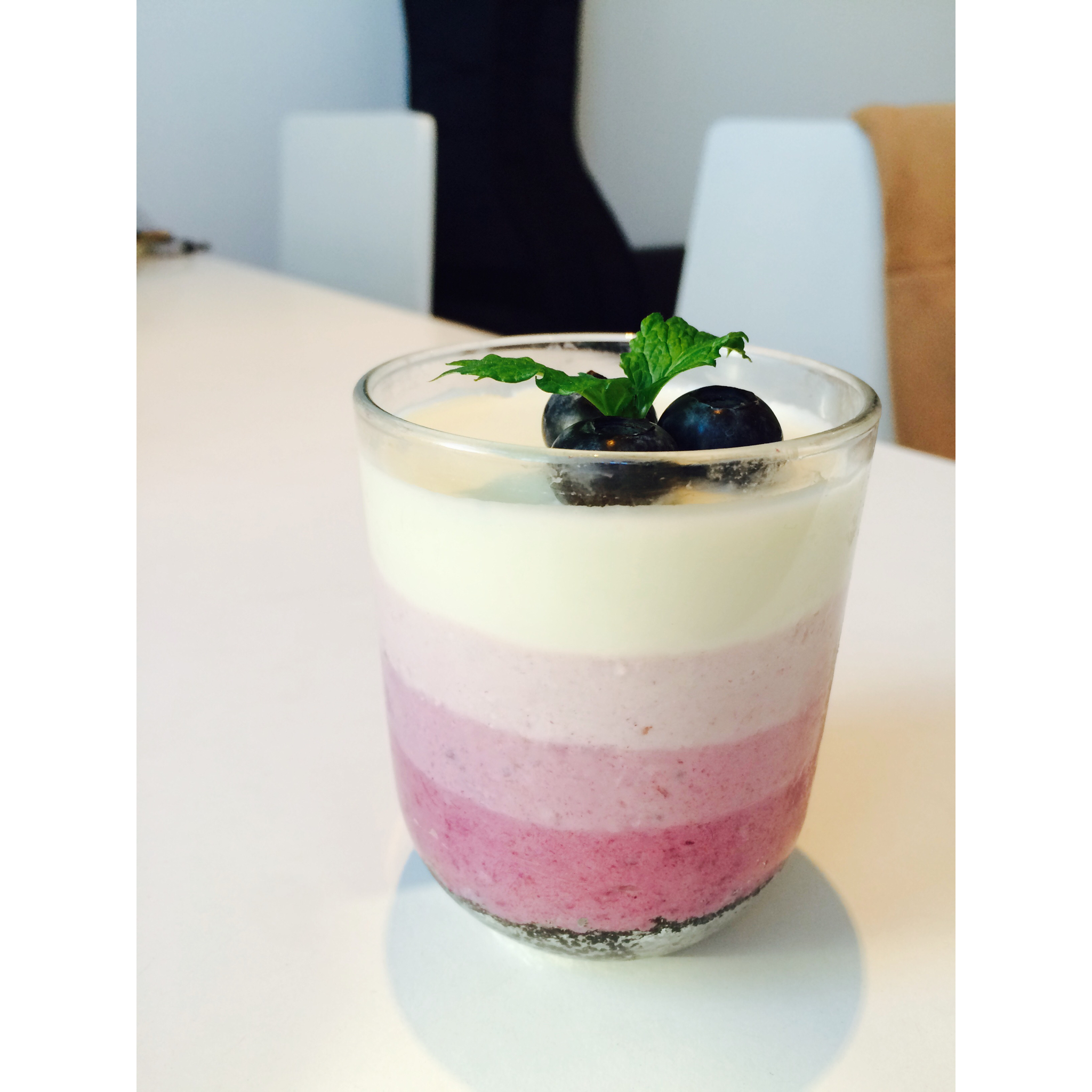 渐变蓝莓冻芝士蛋糕（免烤）