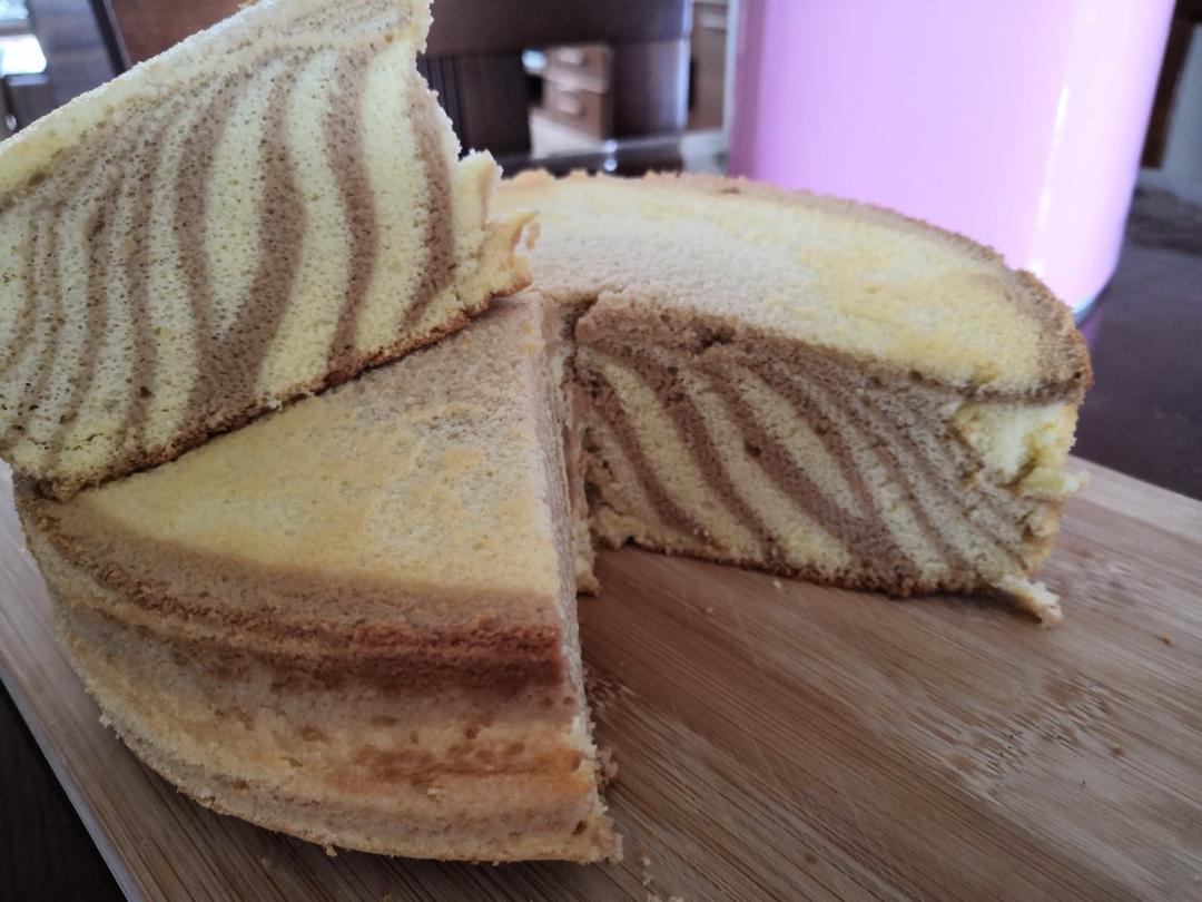 斑马纹酸奶蛋糕