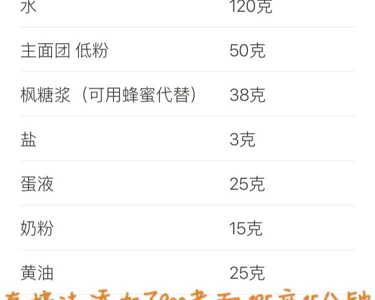 纯奶手撕吐司的做法 步骤1