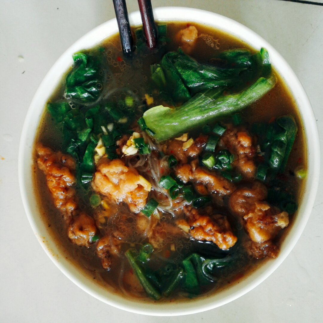 丝瓜酥肉汤