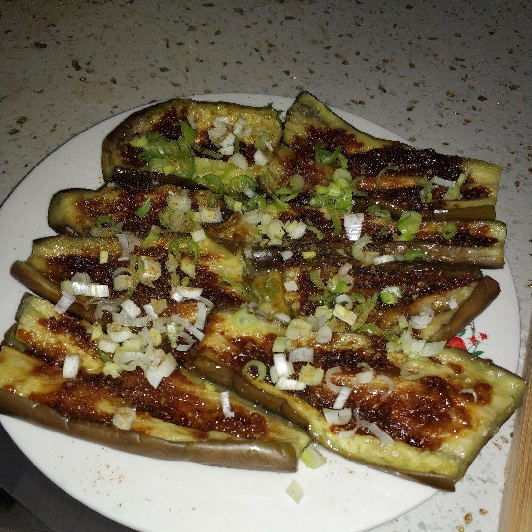 【微波炉烤茄子】