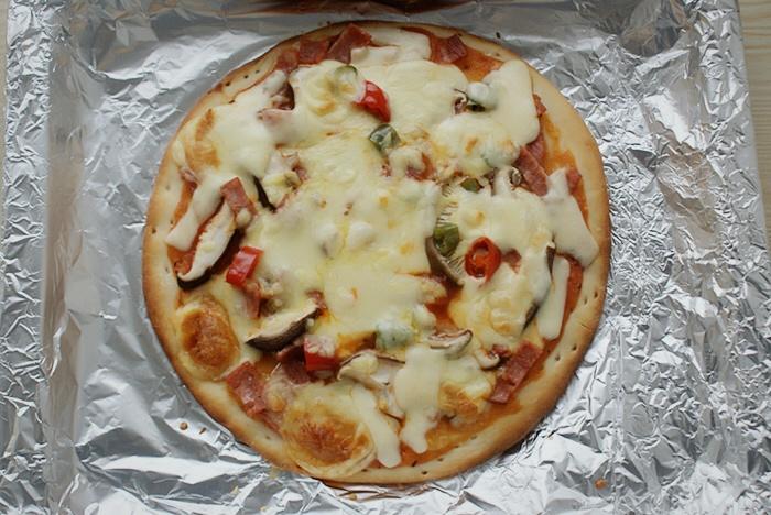 香菇培根披萨