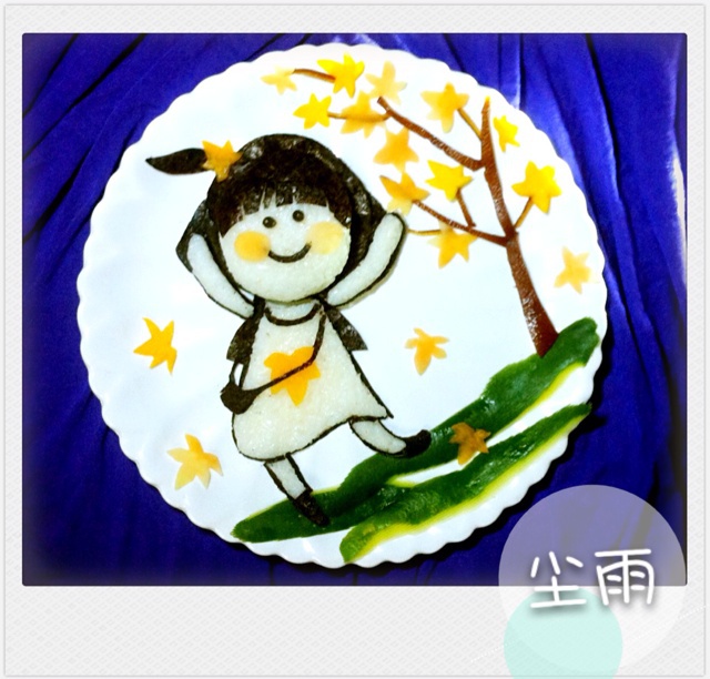 栀子花米饭趣味餐