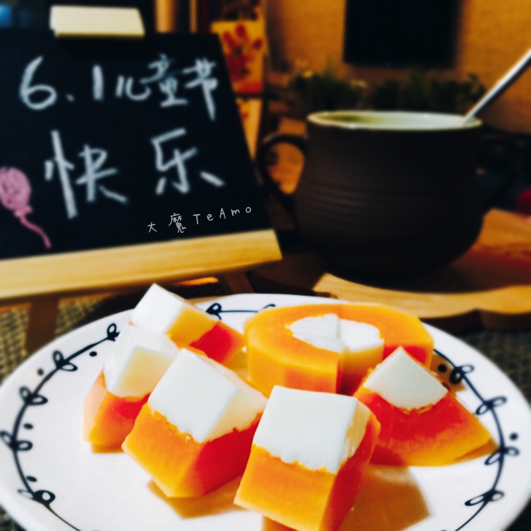 木瓜椰奶冻