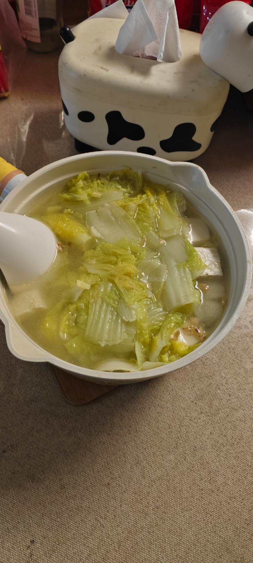 白菜豆腐汤