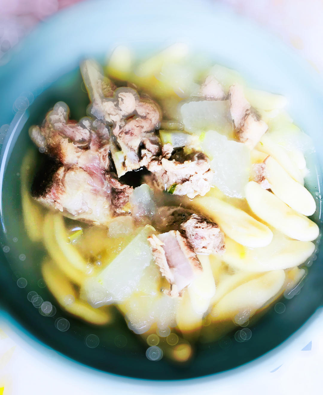 冬瓜排骨高汤面川条的做法