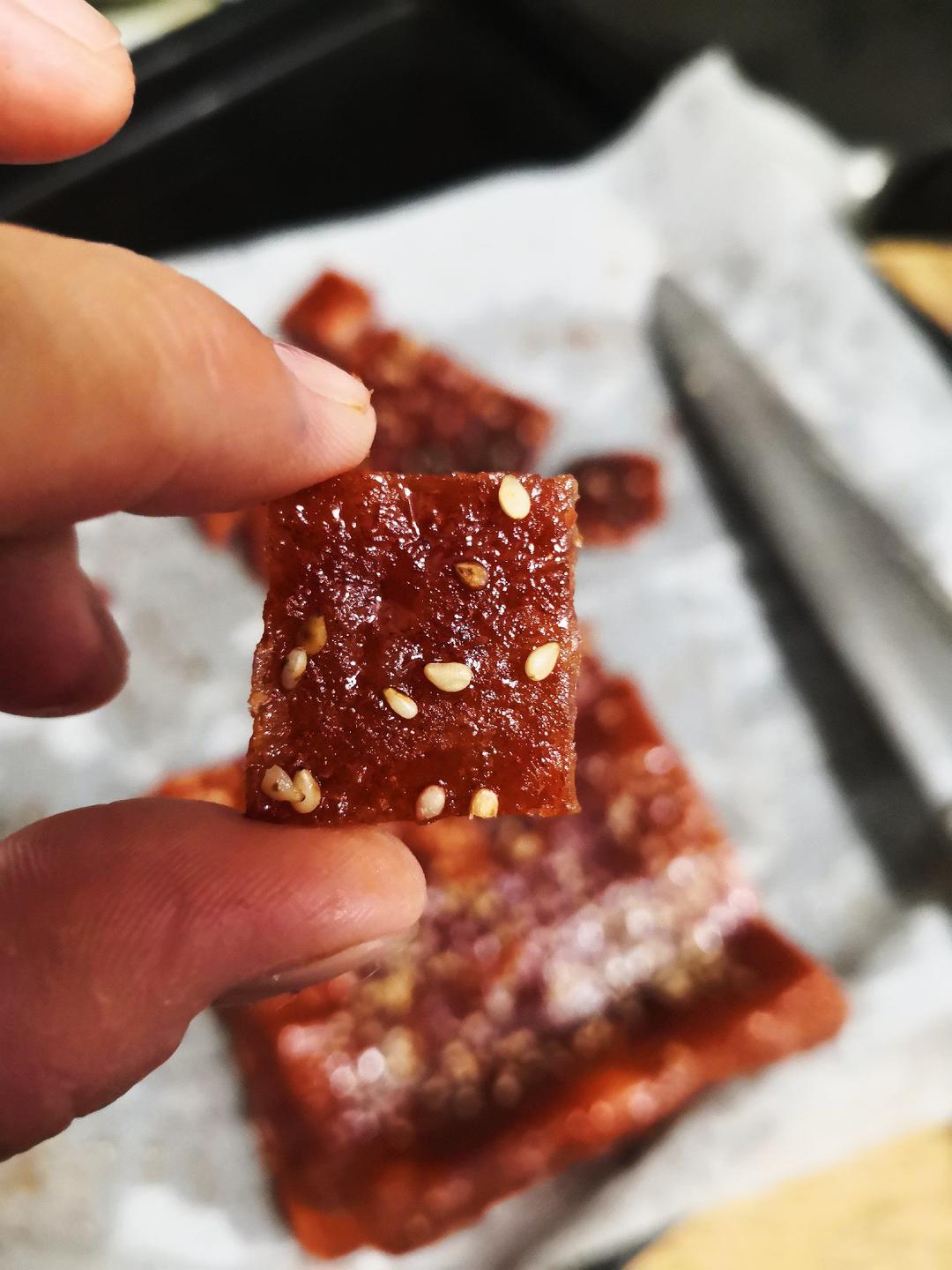 肉感十足会爆汁的蜜汁猪肉干