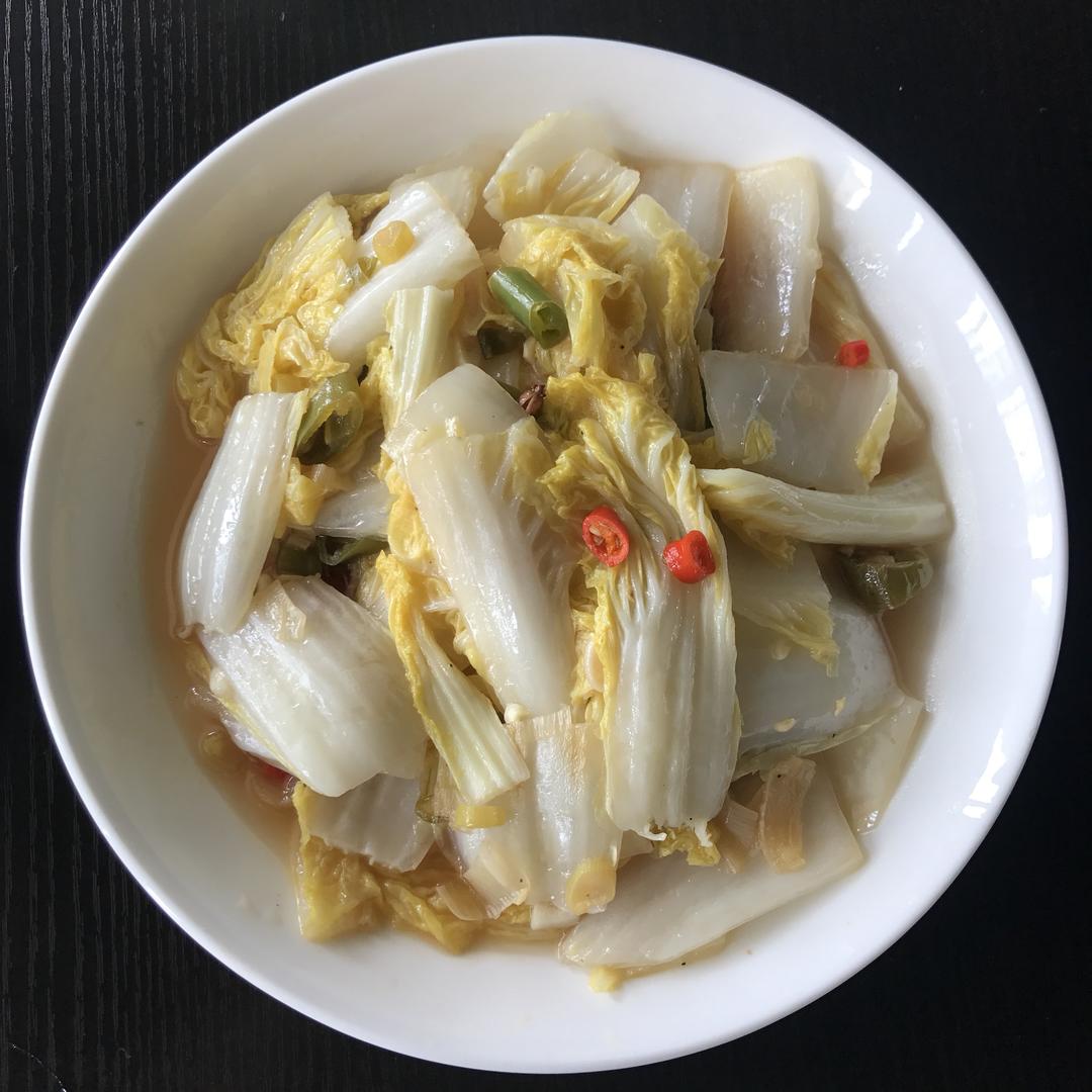 醋溜麻辣白菜的做法