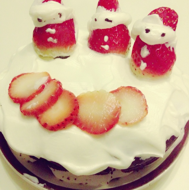 过个萌萌的美美的圣诞节【欢乐滴雪景圣诞老人蛋糕】