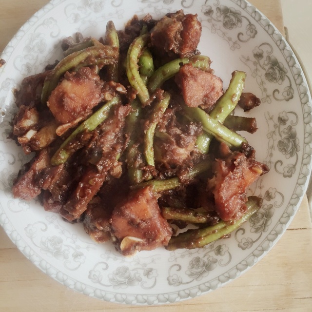 土豆炖豆角