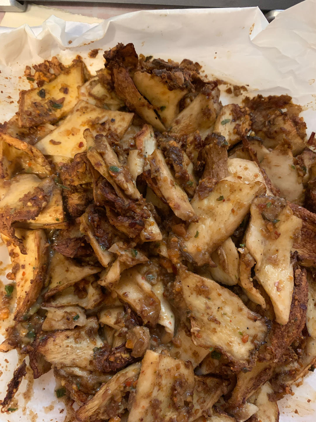 素食天天想吃的空气炸锅杏鲍菇