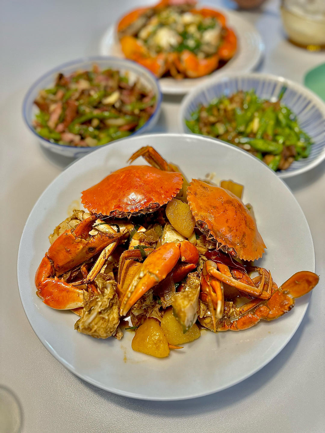 米其林三星餐厅新荣记食谱-青蟹烧土豆 90