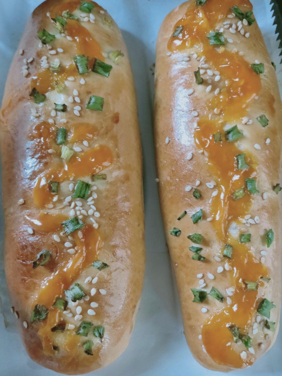 火腿肠早餐面包（一次发酵法）