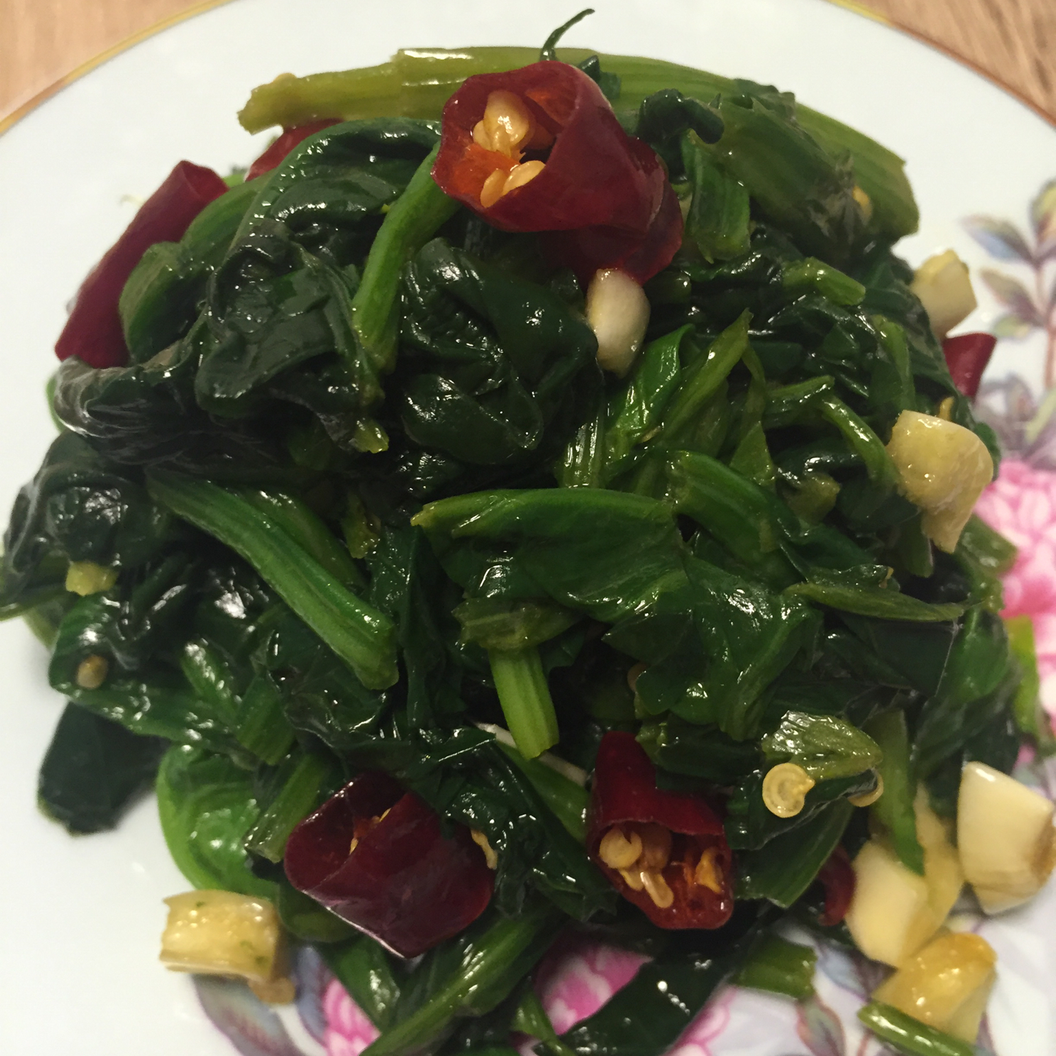 凉拌菠菜 Spinach Salad