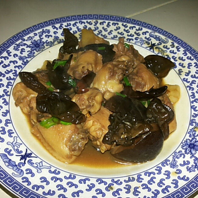 香菇耗油鸡翅