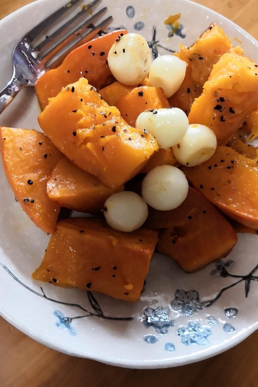 黑胡椒蒜香烤南瓜