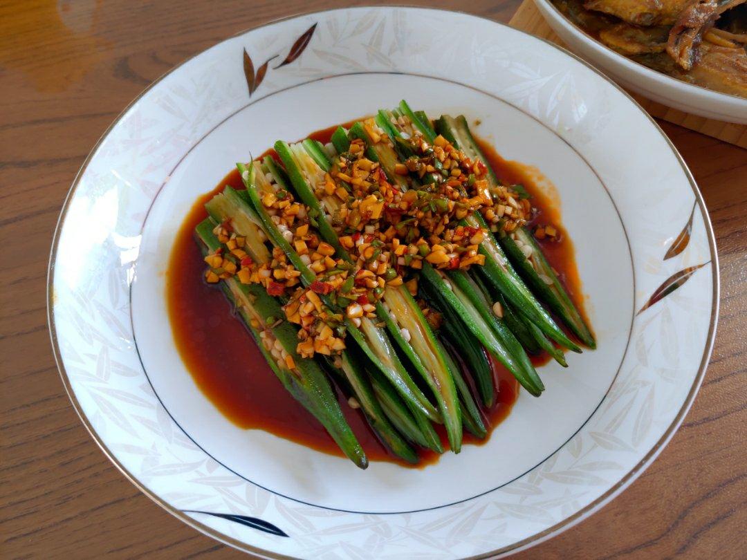 家常菜～蒜香秋葵