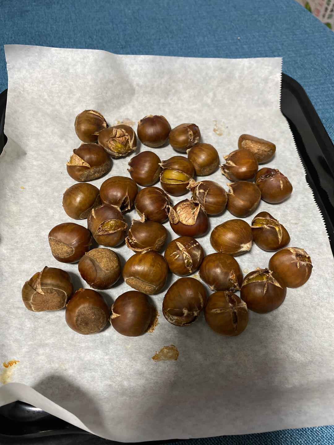 烤箱版烤板栗 比路边糖炒板栗还好吃