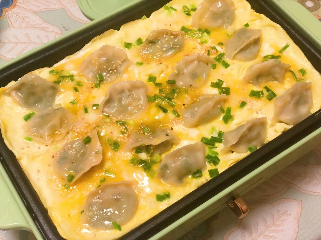 摩飞多功能锅菜谱系列之煎饺抱蛋
