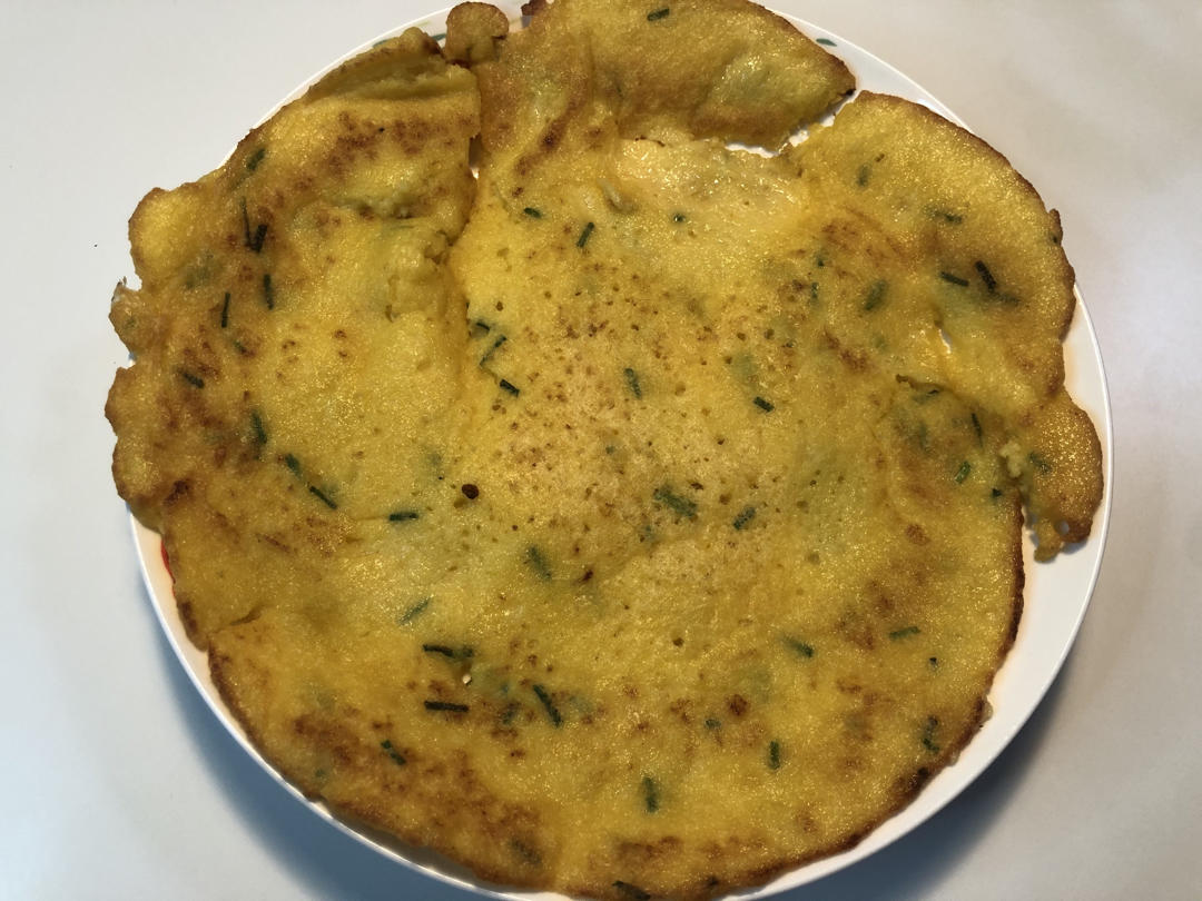 营养丰富别浪费的香葱豆渣饼