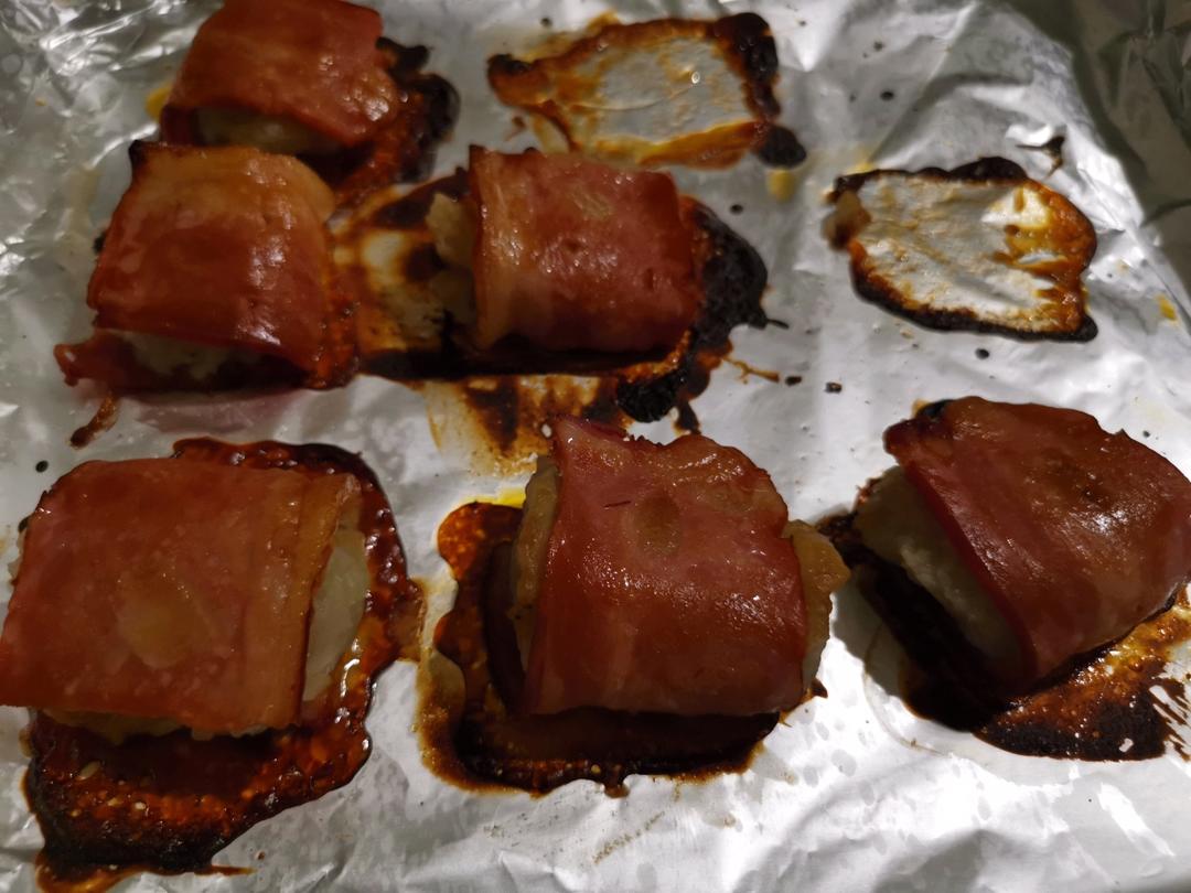 馋哭隔壁小孩❗️土豆新吃🔥照烧土豆泥培根卷