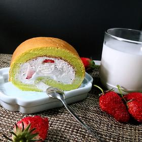 🍓草莓牛乳蛋糕卷｜卷不裂｜高颜值