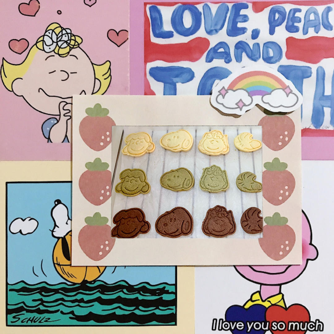 🥨万能饼干配方|3色史努比🌟