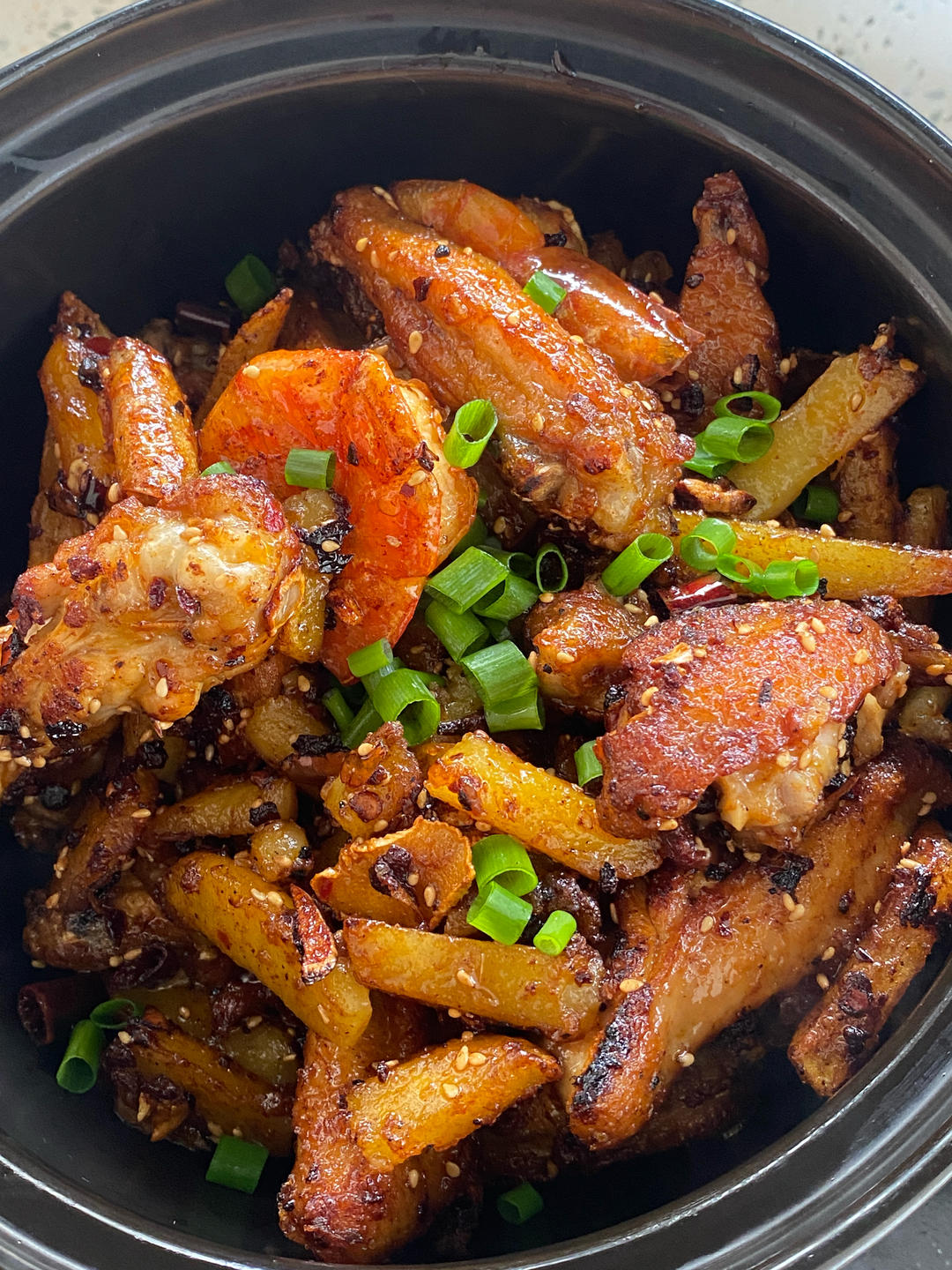 干锅鸡翅虾