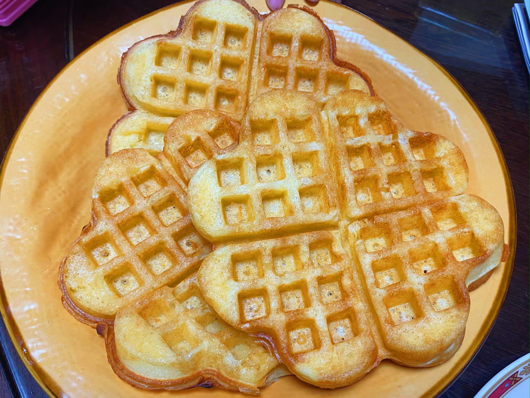 【视频食谱】酵母版脆脆华夫饼
