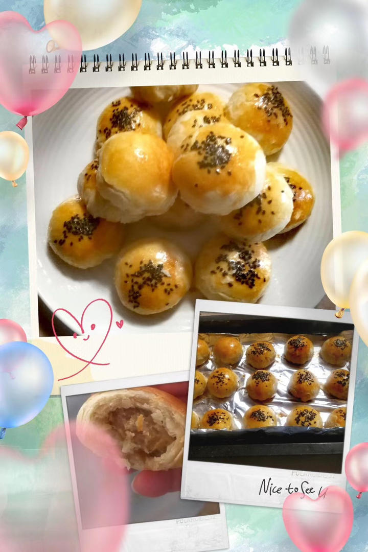 泳式鲜肉榨菜月饼