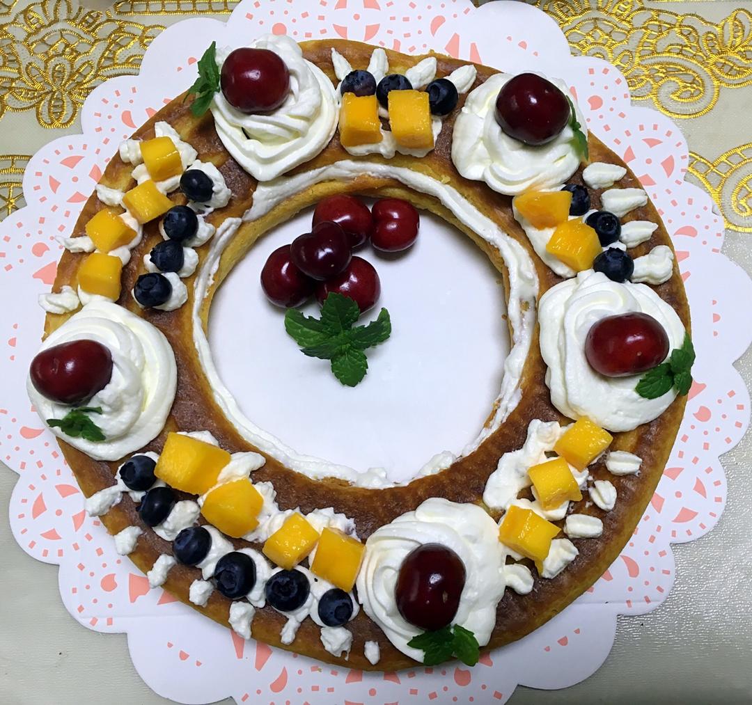 花环泡芙---圣诞节应景