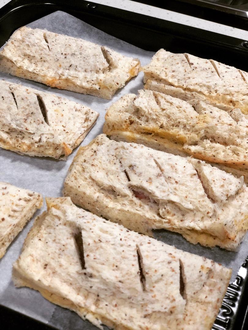 简单快手的土司面包苹果派