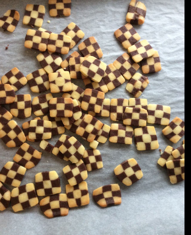 香草抹茶饼干（棋盘饼干