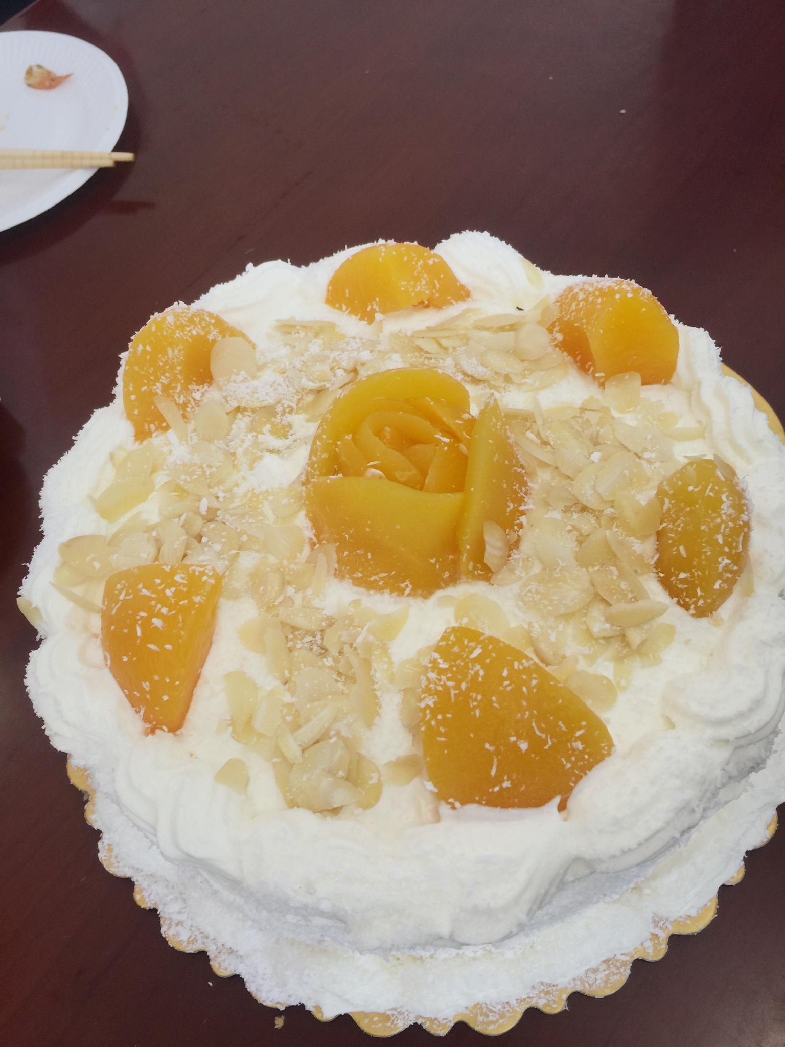黄桃蛋糕的做法