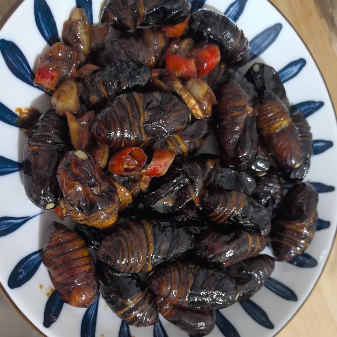 家常炒茧蛹