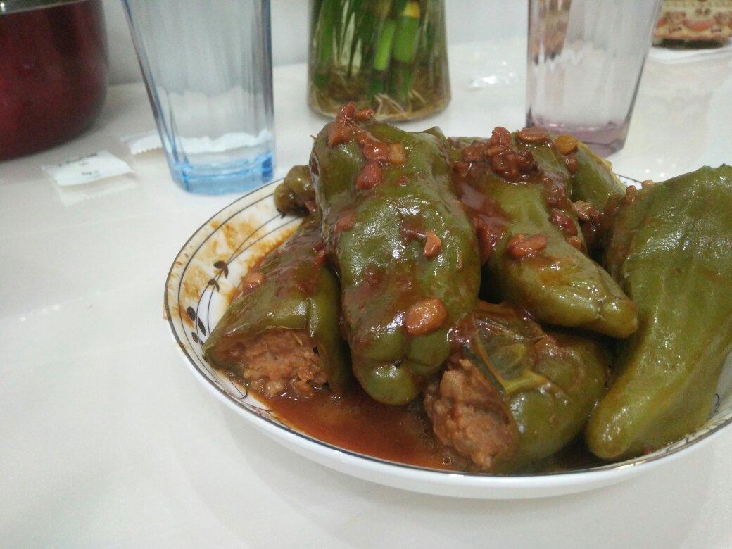 酱焖辣椒包—辣椒酿肉