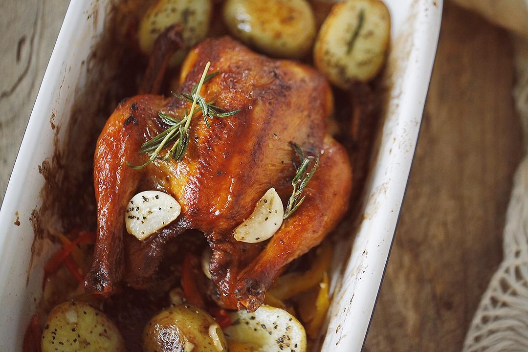 脆皮烤鸡配香煎土豆【食材包操作说明】