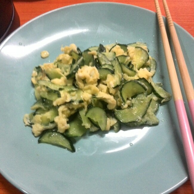 黄瓜炒蛋