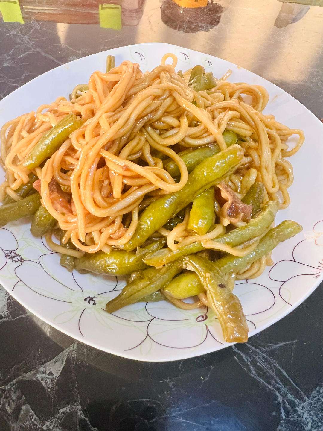 地道老北京扁豆焖面 豆角焖面 太好吃小心吃撑哦