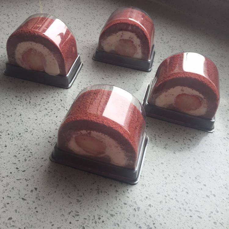 红丝绒蛋糕卷（完美毛巾底）