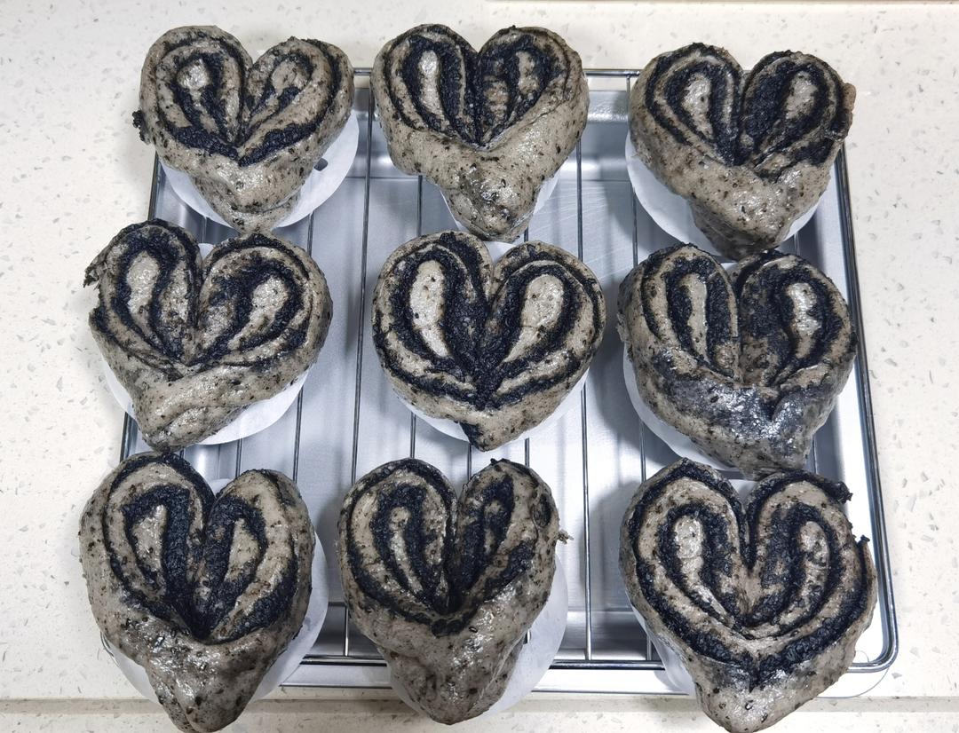 硬控法国人的花式馒头做起来—黑芝麻馒头卷