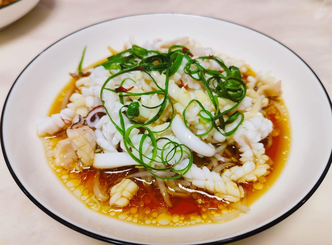 白灼鱿鱼的正宗做法