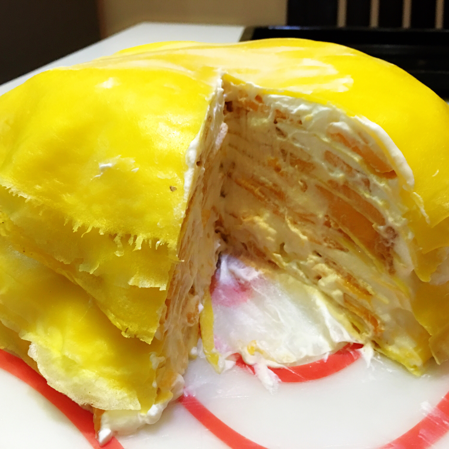 芒果千层蛋糕，100%成功告别煎皮无能